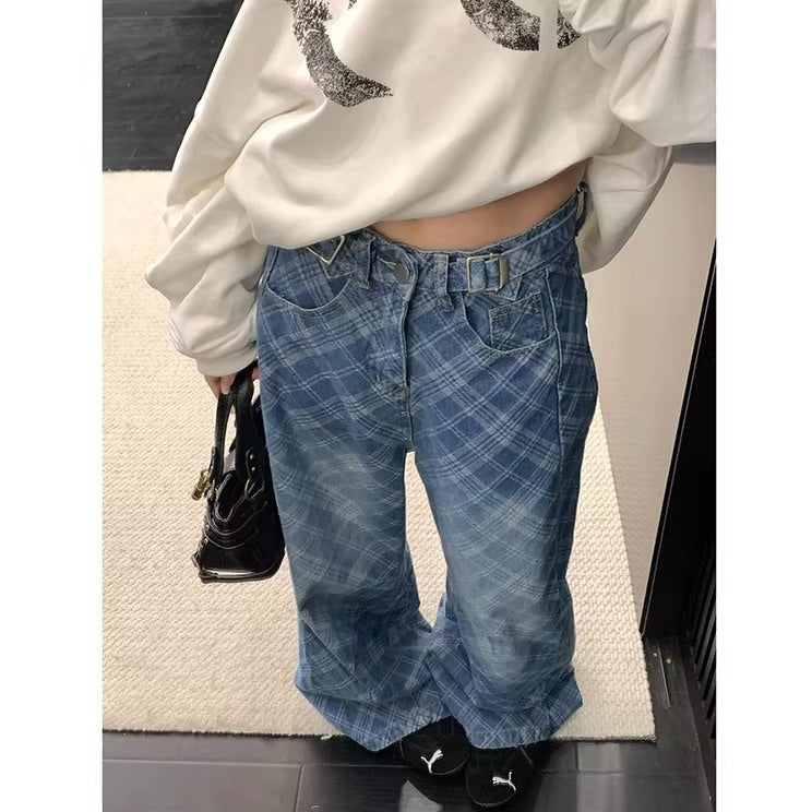 Bias Check Loose Curve Jeans OS2082