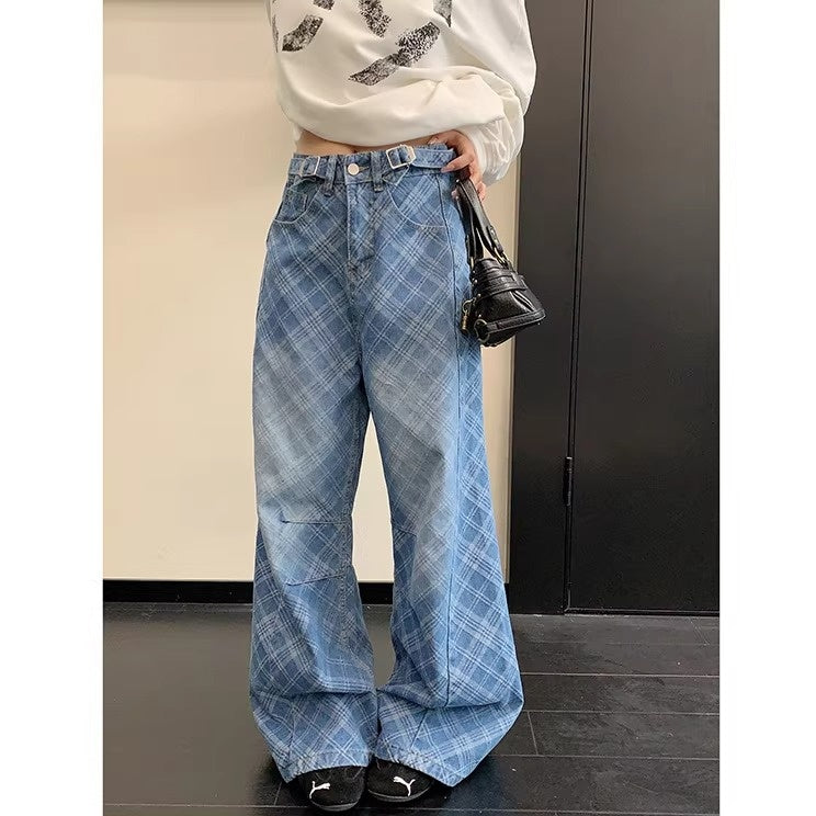 Bias Check Loose Curve Jeans OS2082