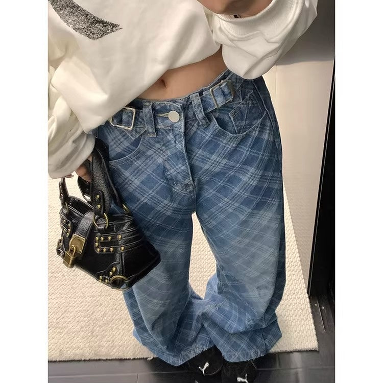 Bias Check Loose Curve Jeans OS2082