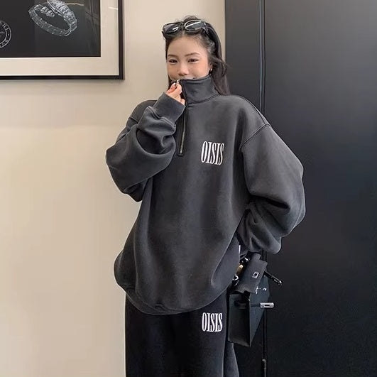 【上下別売り】Logo Embroidery Relaxation Sweat Set-up OS2079