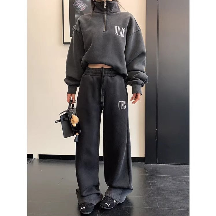 【上下別売り】Logo Embroidery Relaxation Sweat Set-up OS2079