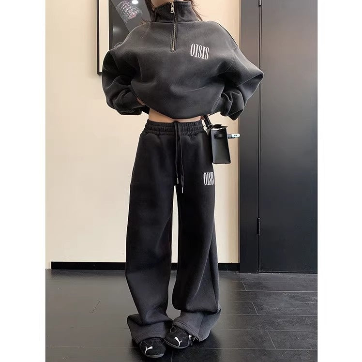 【上下別売り】Logo Embroidery Relaxation Sweat Set-up OS2079