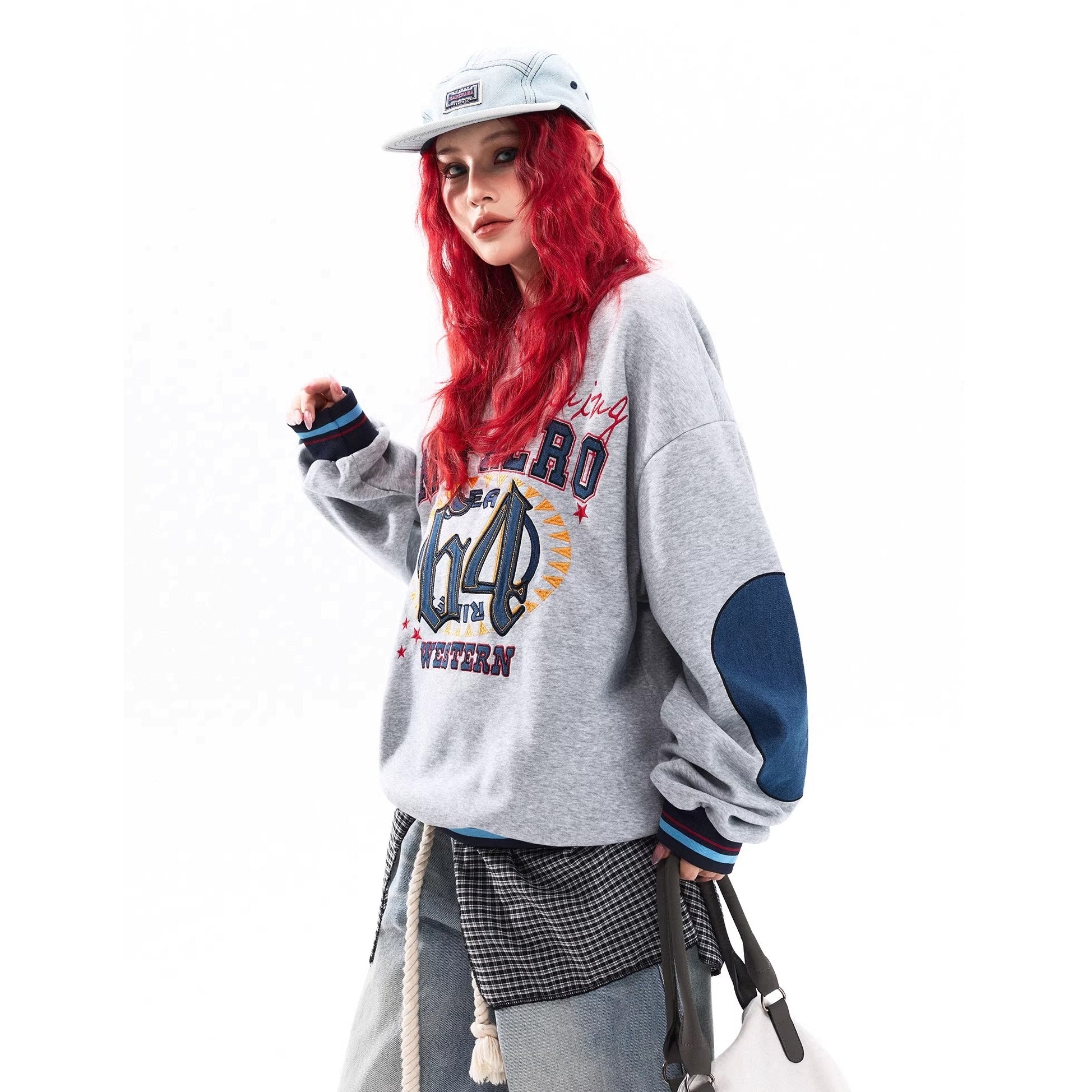 College Baseball Style V-Neck Sweat MW10319