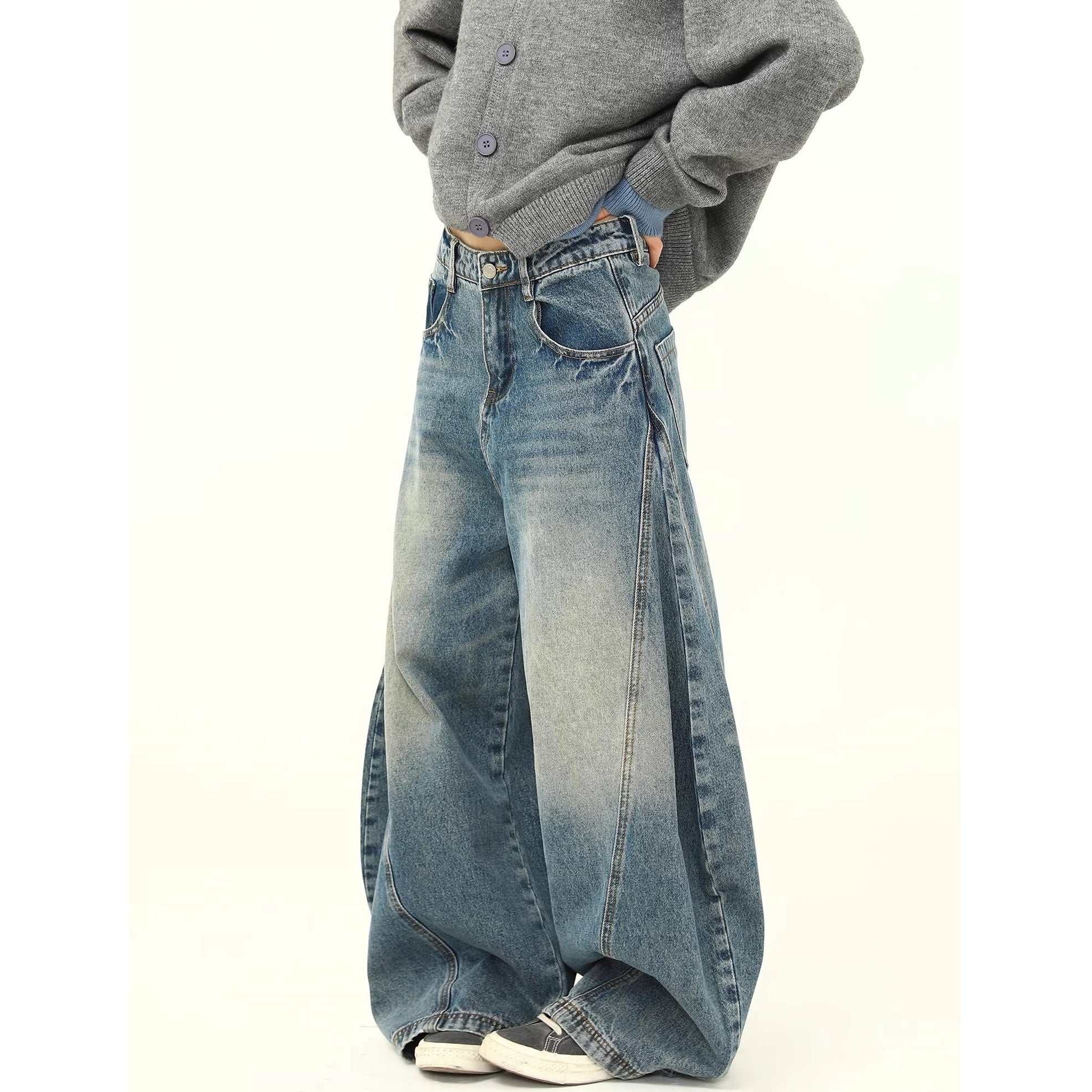 Retro Washed Wide Curve Jeans MW10362