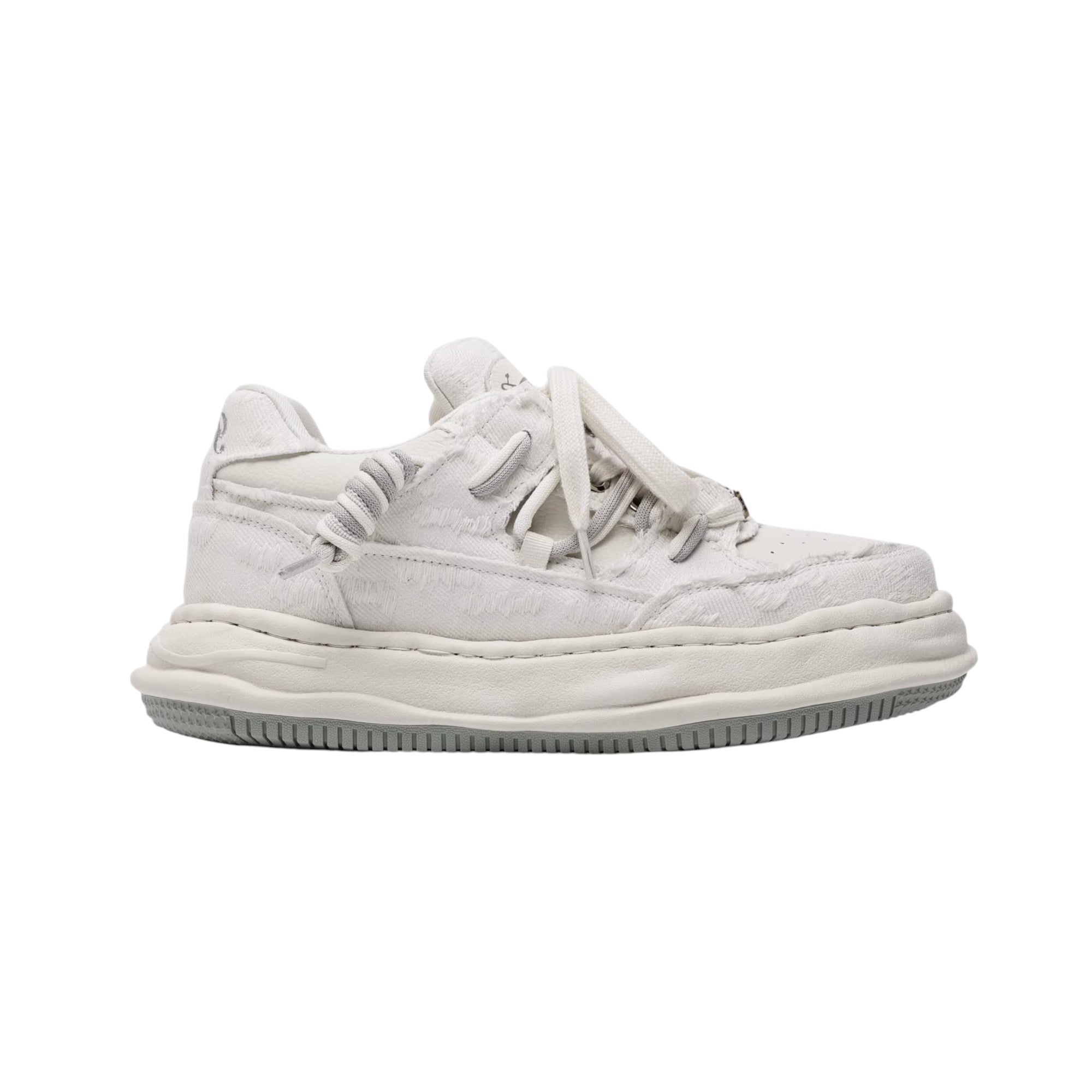 Washed Canvas Invisible Heightened Thick-soled Sneaker FG2002