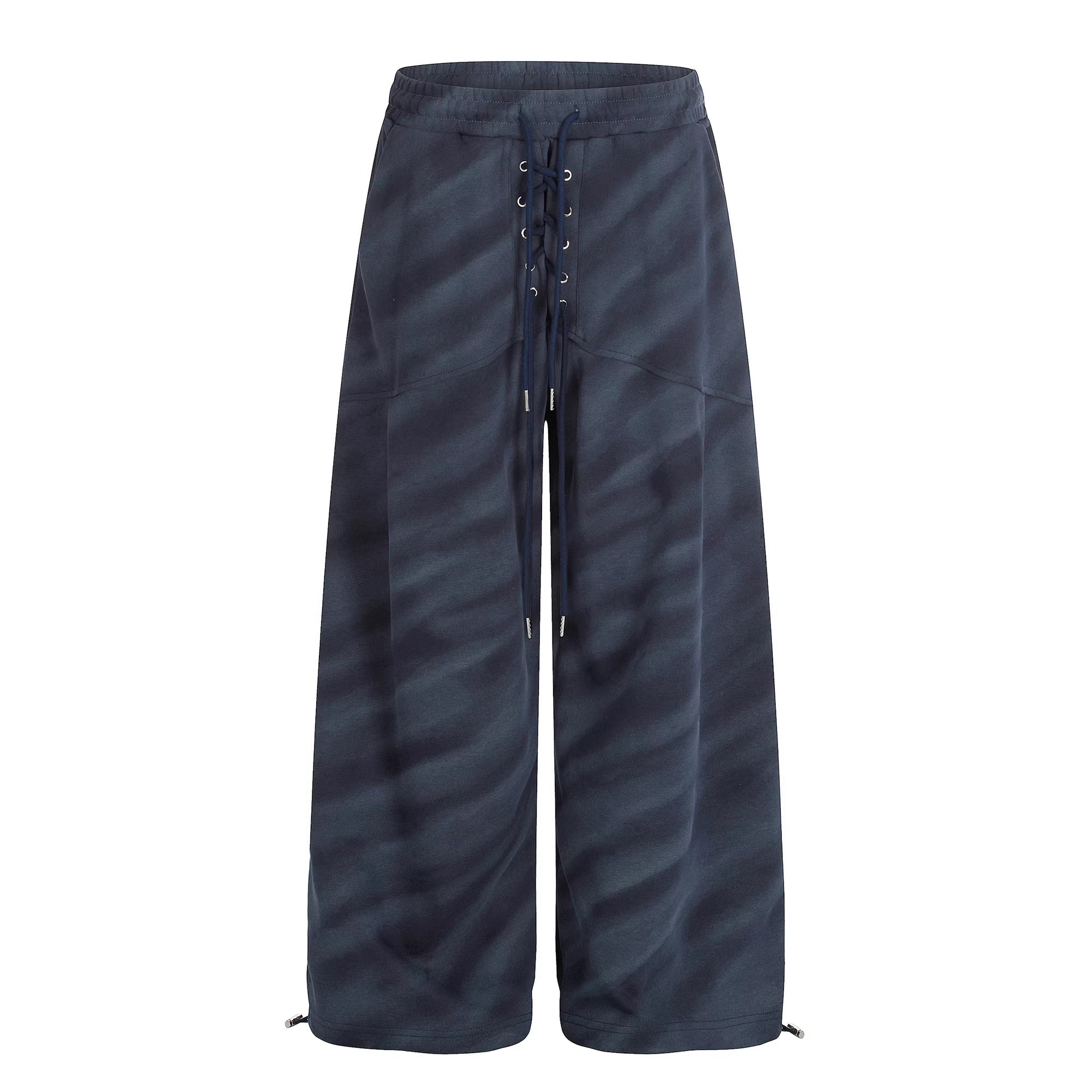 Drawstring Tie-dye Striped Curve Sweat Pants BK7071