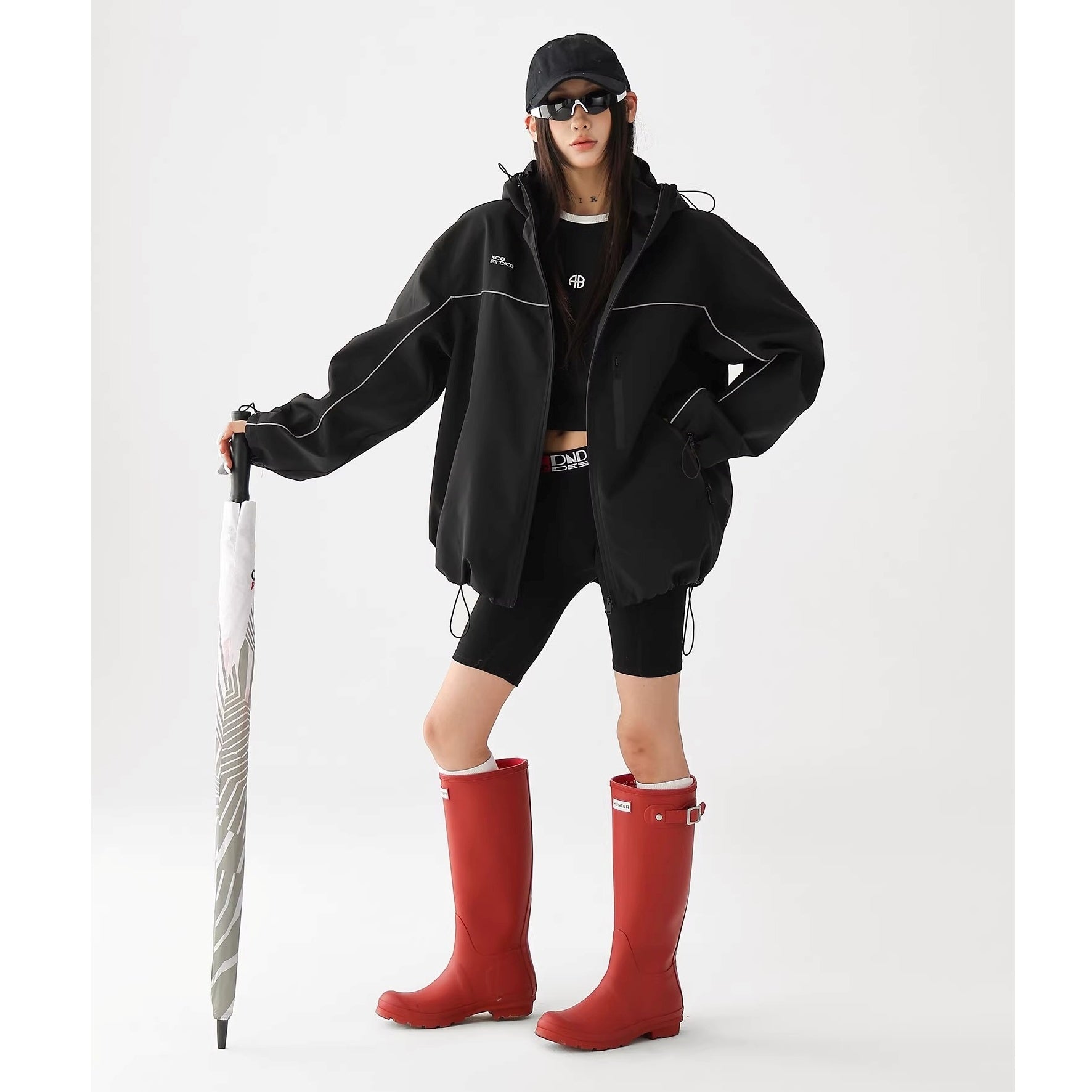 High-Neck Hooded Mountaineering Jacket AC7023