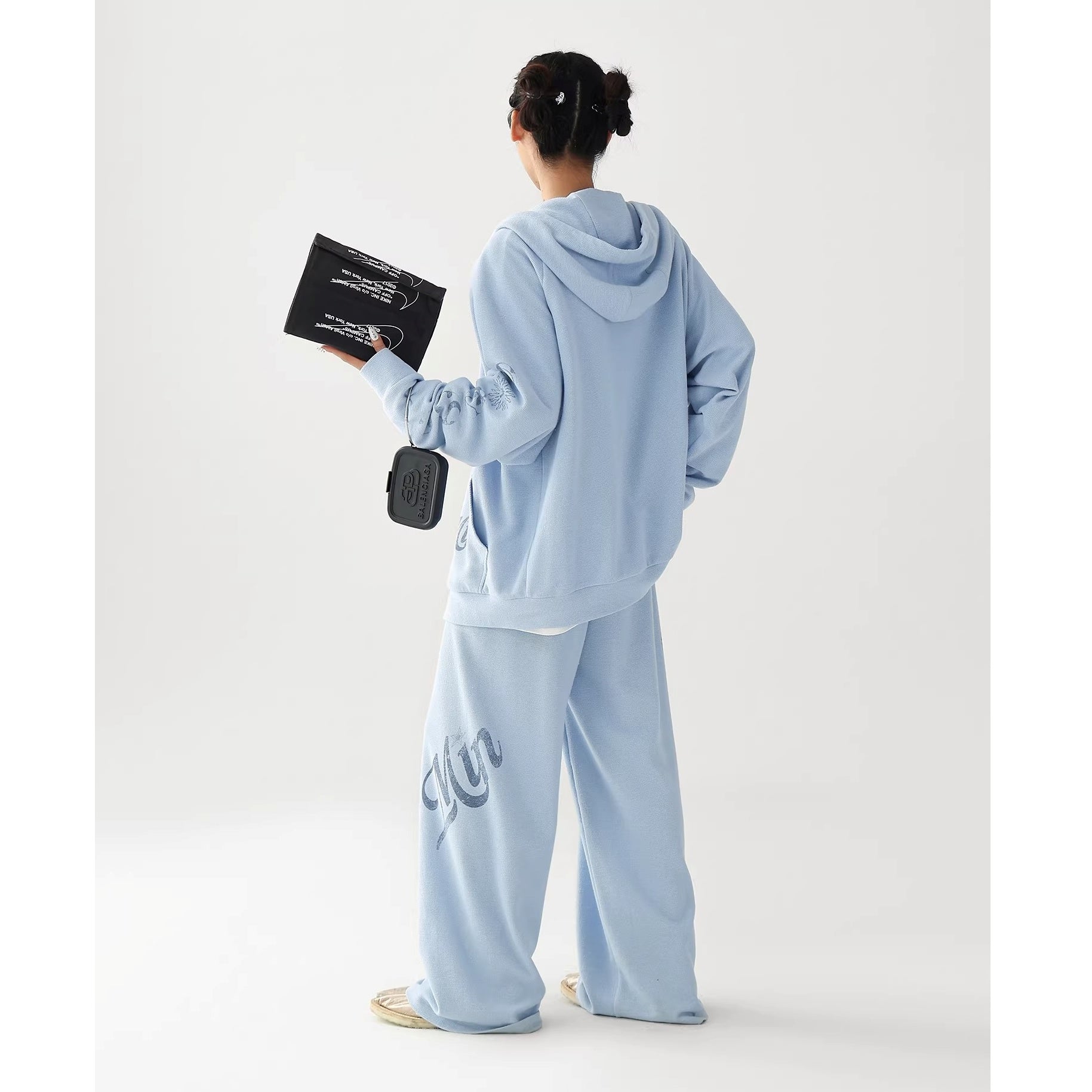 【上下別売り】Waffle American Gothic Printed Sweat Jacket & Pants Set-up AC7019