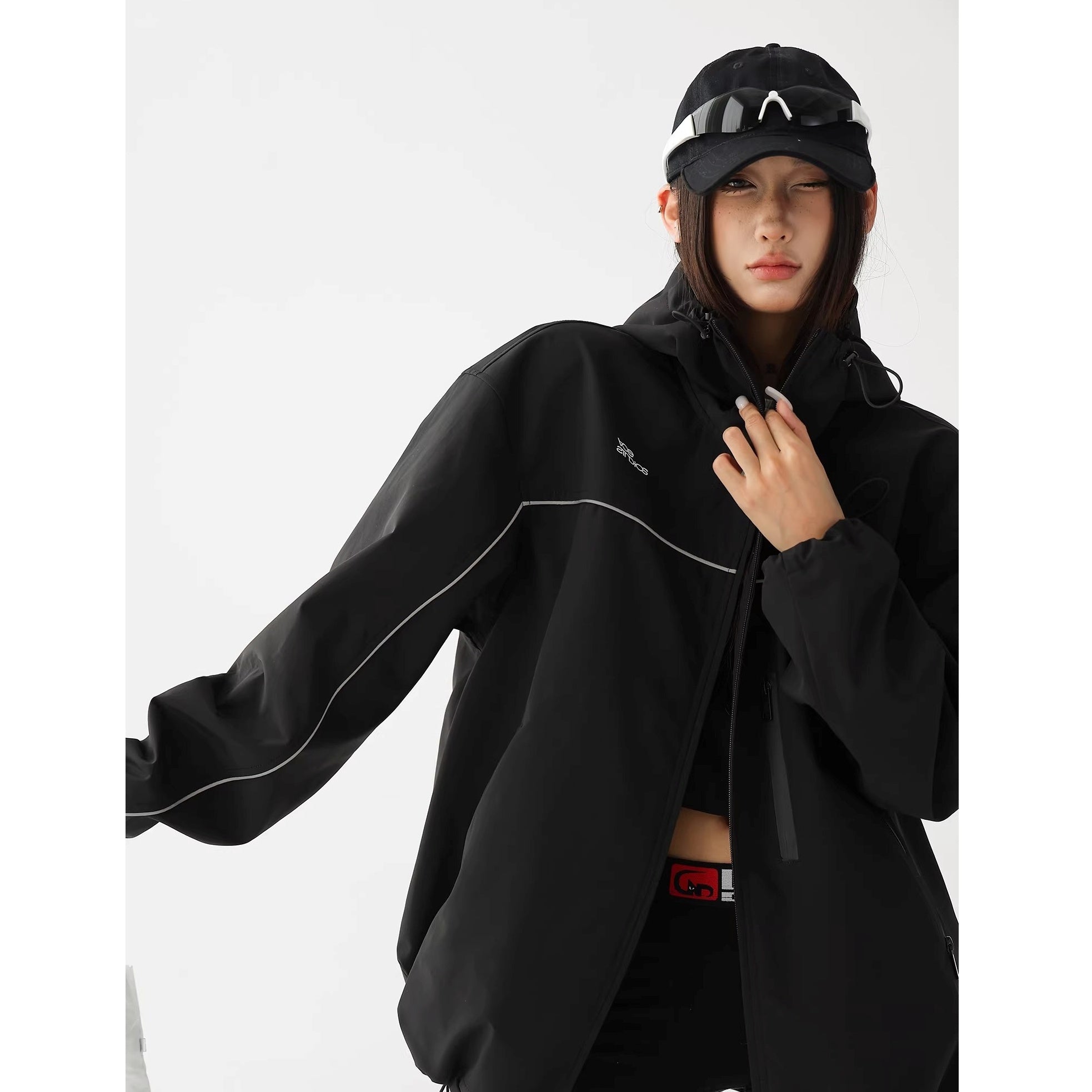 High-Neck Hooded Mountaineering Jacket AC7023