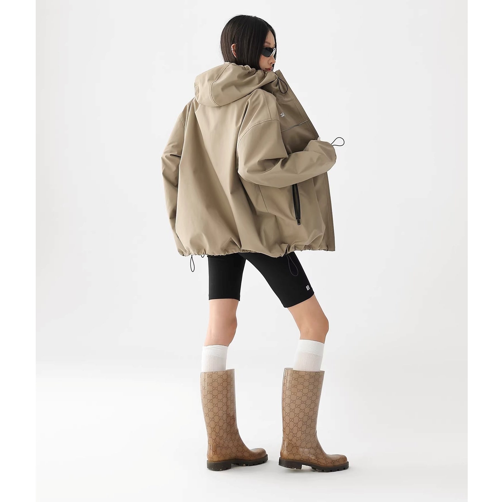 High-Neck Hooded Mountaineering Jacket AC7023