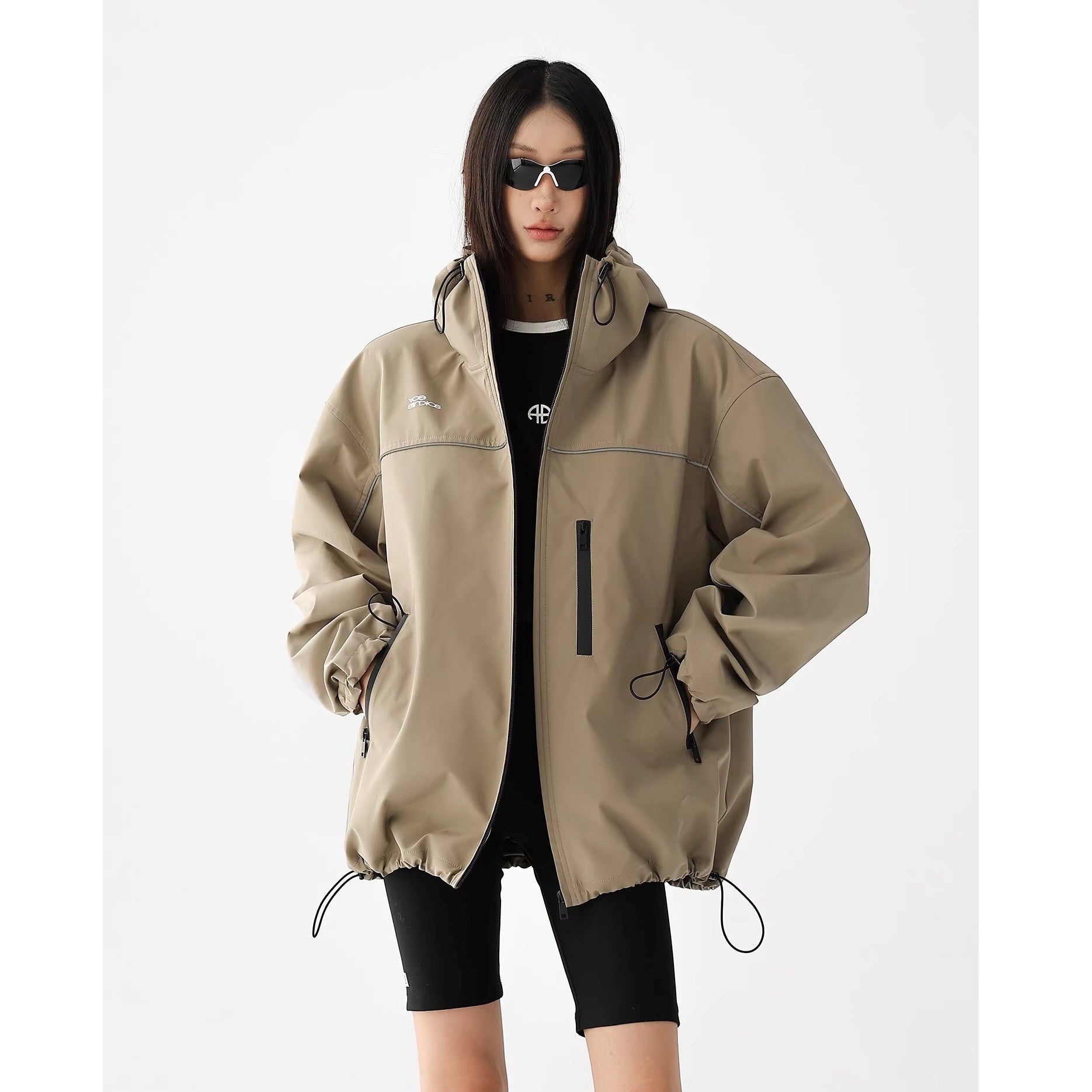 High-Neck Hooded Mountaineering Jacket AC7023