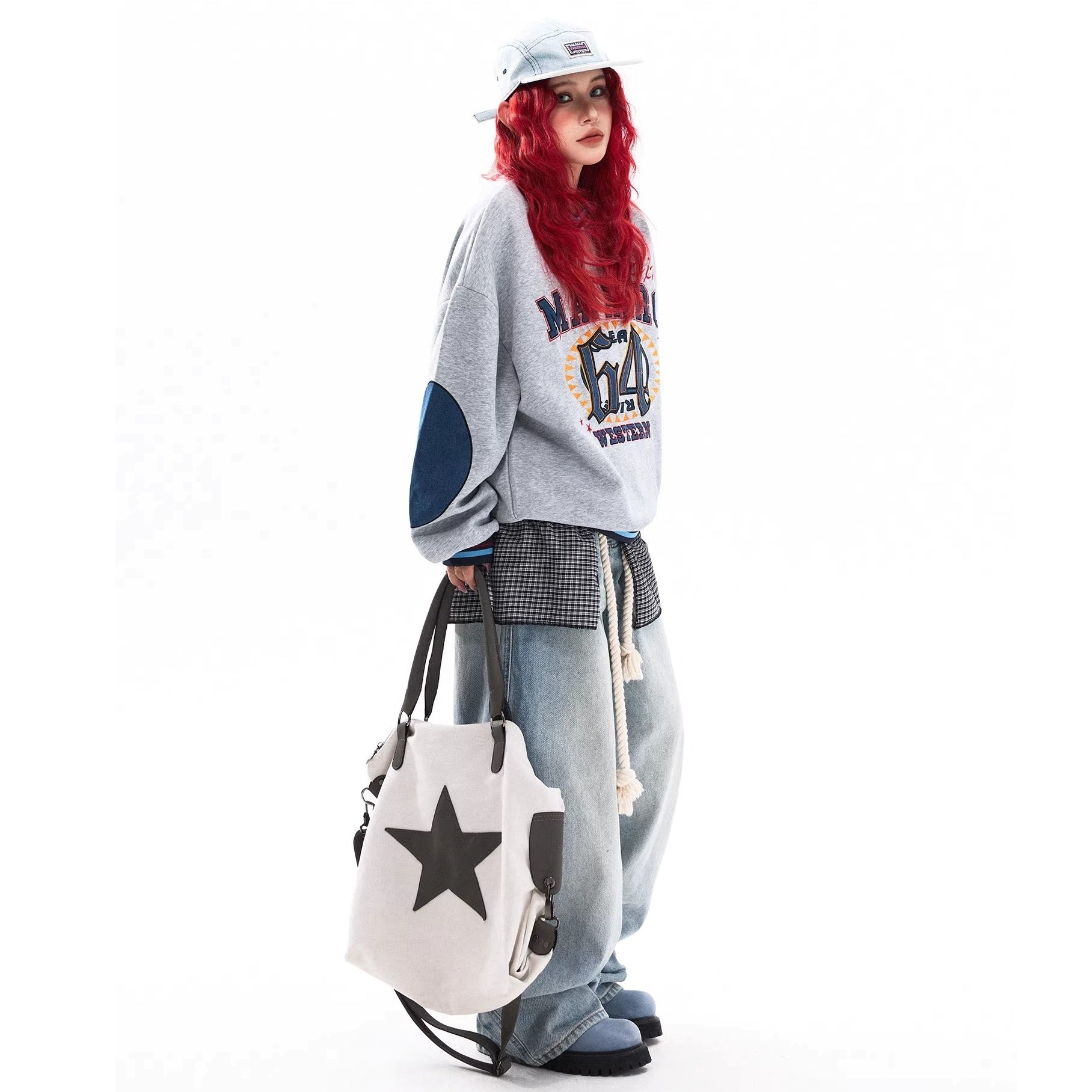 College Baseball Style V-Neck Sweat MW10319