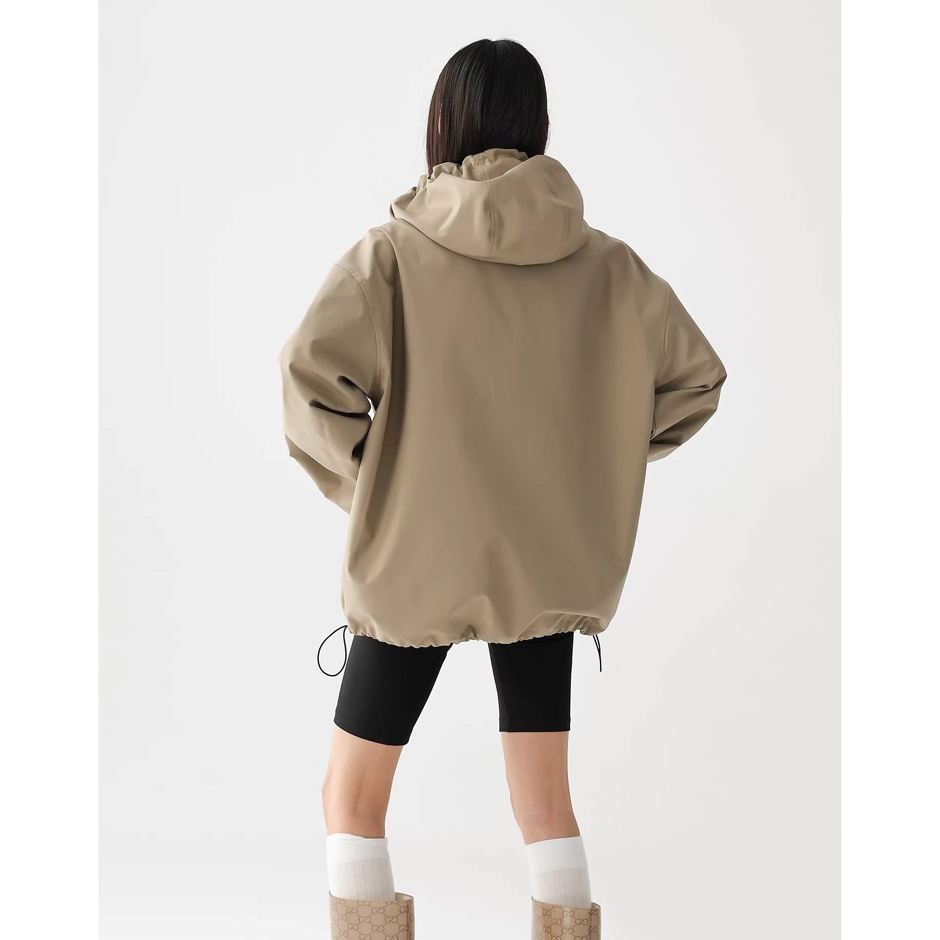 High-Neck Hooded Mountaineering Jacket AC7023