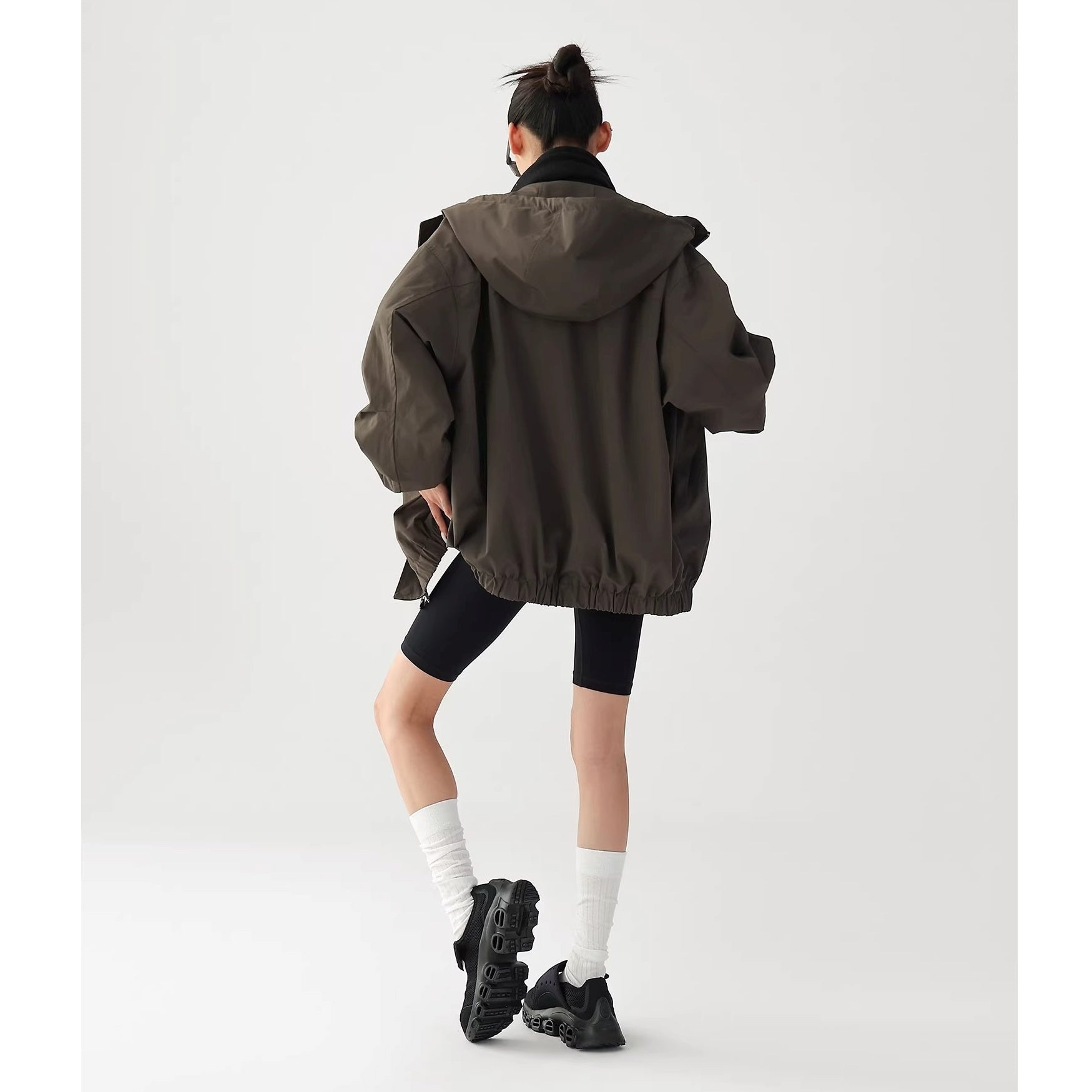 Work Hooded Windbreaker Jacket AC7026