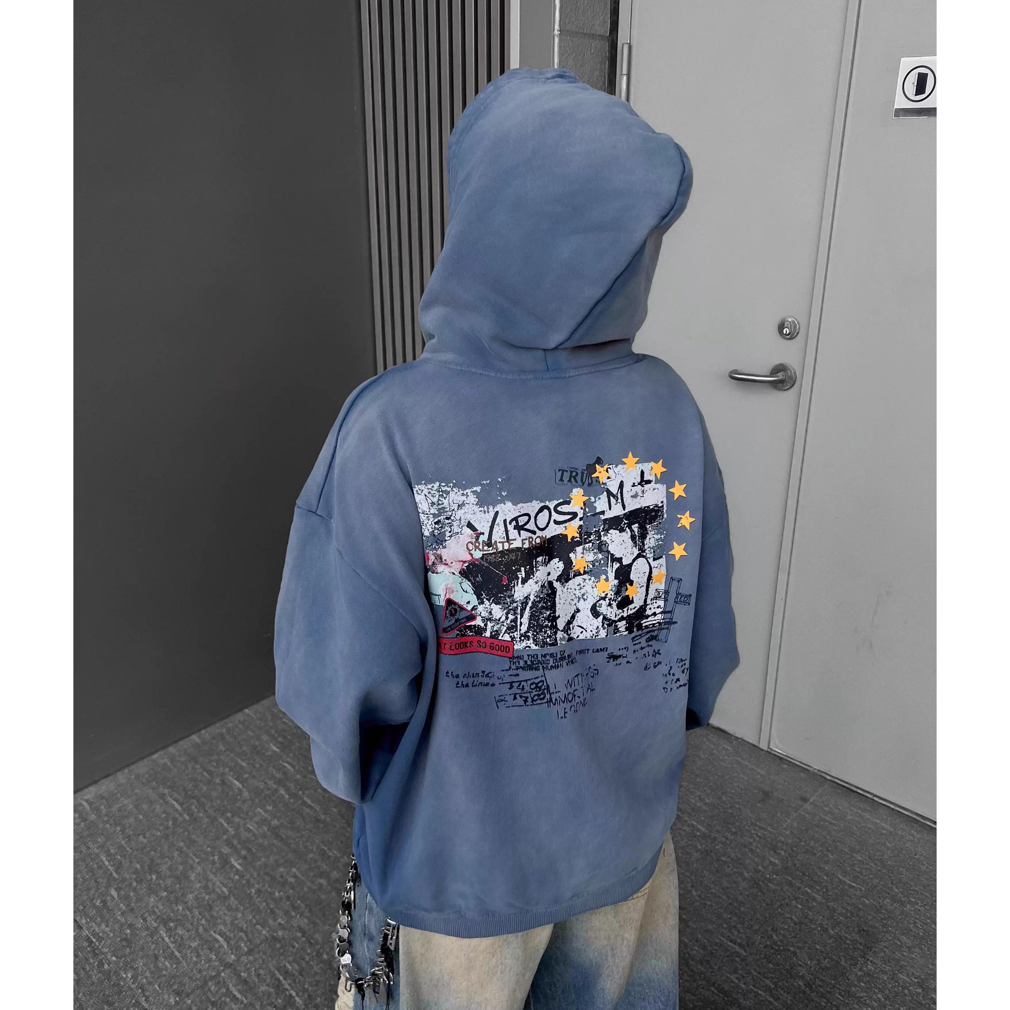 ヴィンテージウォッシュ グラフィックパーカー MW10341