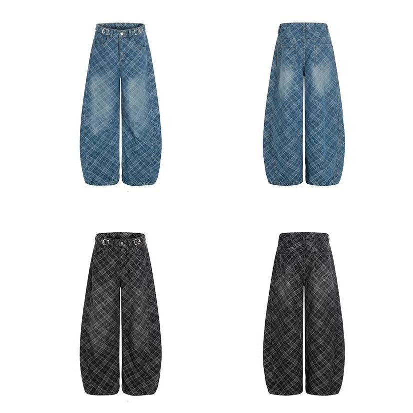 Bias Check Loose Curve Jeans OS2082