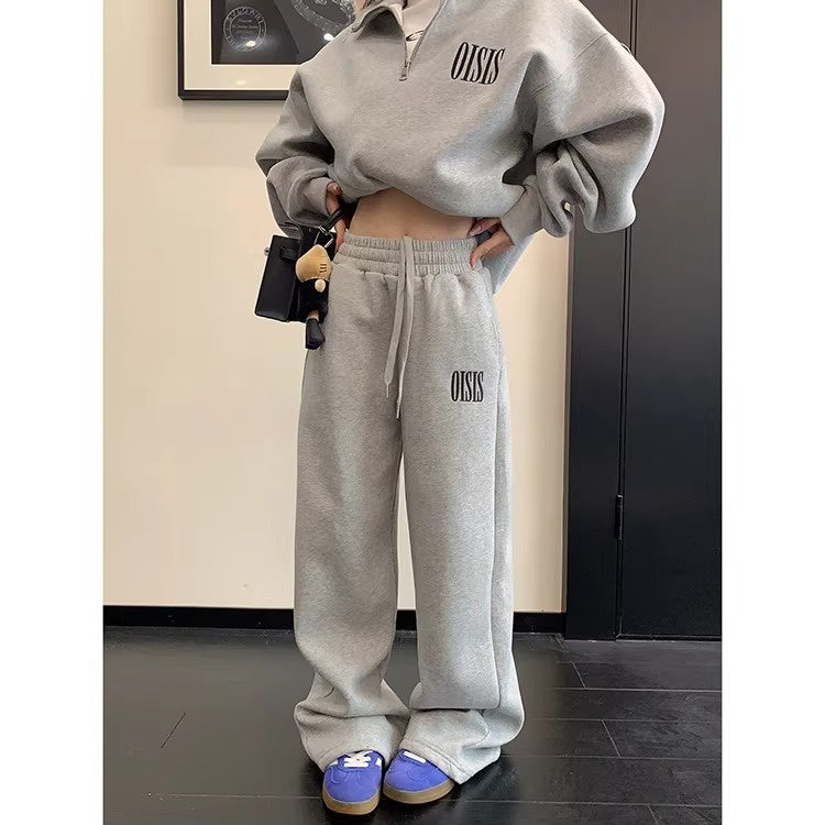 【上下別売り】Logo Embroidery Relaxation Sweat Set-up OS2079