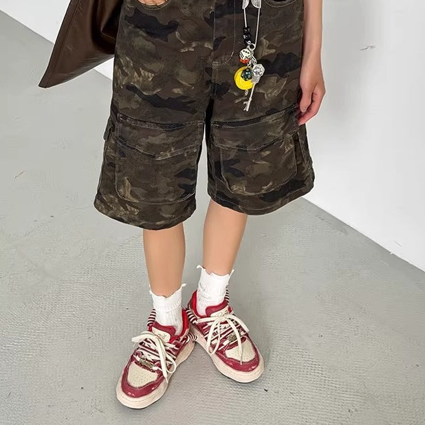 Washed Canvas Invisible Heightened Thick-soled Sneaker FG2002