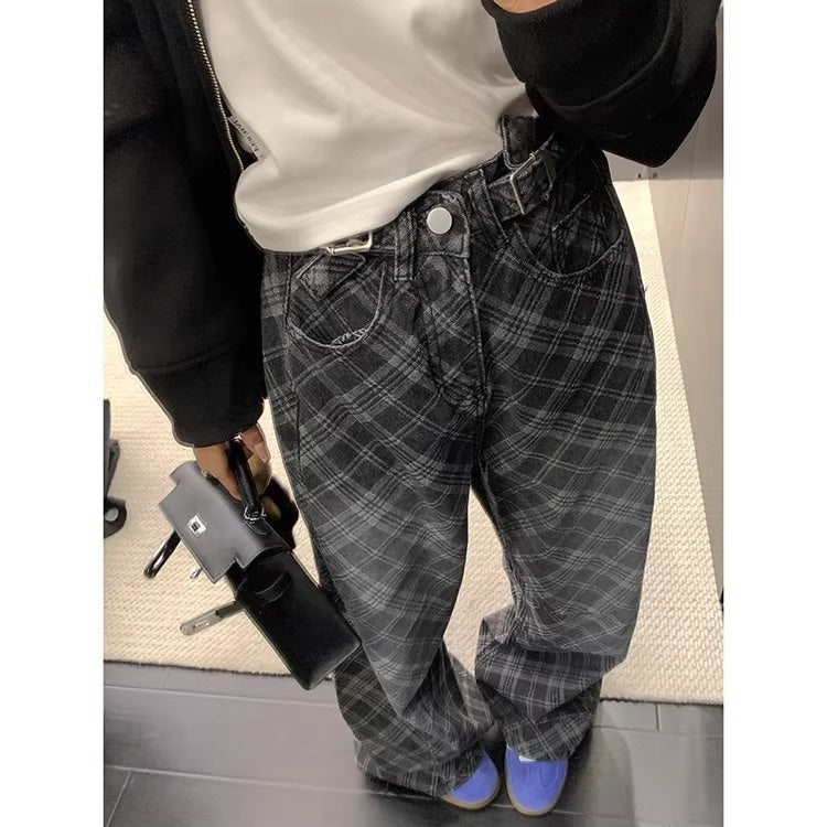 Bias Check Loose Curve Jeans OS2082