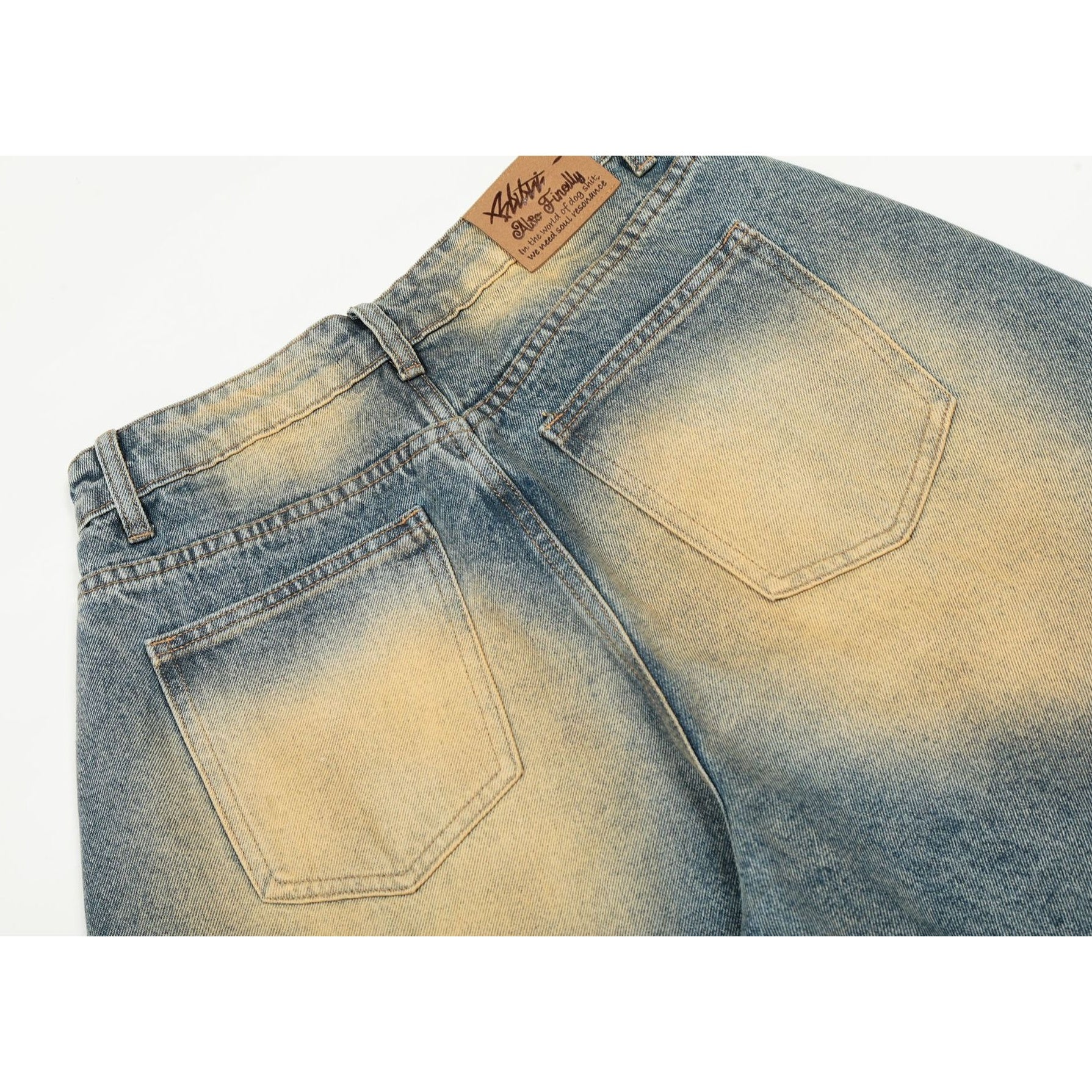 Cartoon Zebra Print Ripped Curve Jeans MW10342