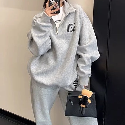 【上下別売り】Logo Embroidery Relaxation Sweat Set-up OS2079