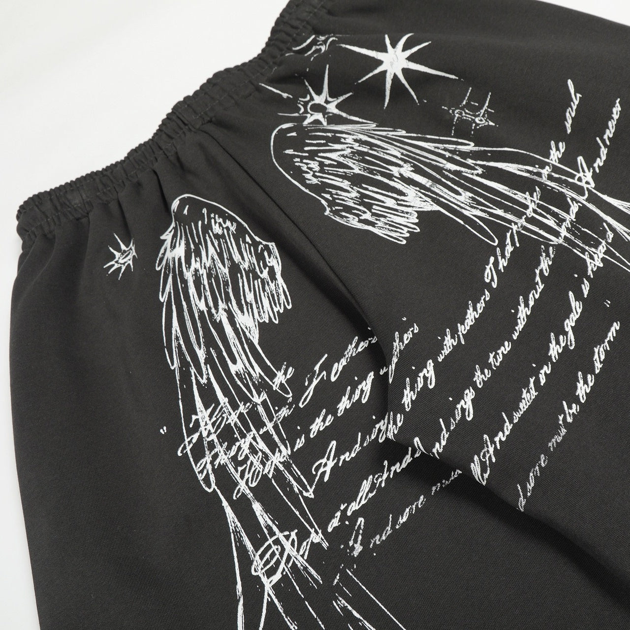 Crack Print Loose Sweat Pants MW10311