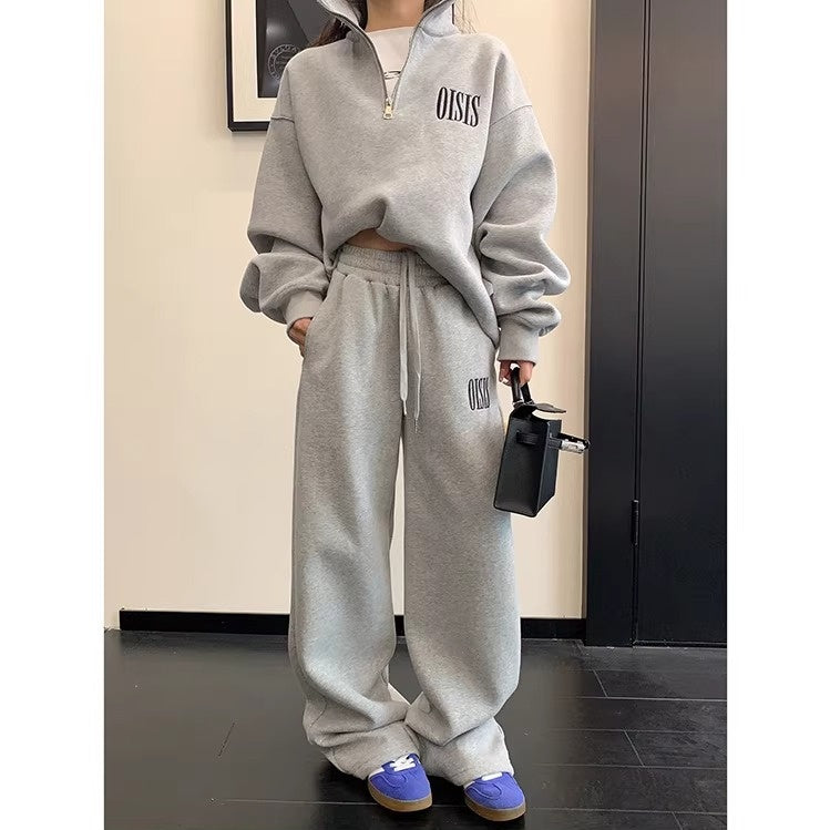 【上下別売り】Logo Embroidery Relaxation Sweat Set-up OS2079