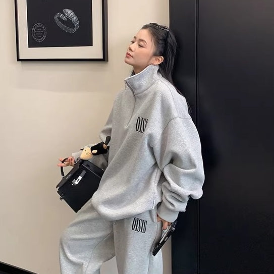 【上下別売り】Logo Embroidery Relaxation Sweat Set-up OS2079
