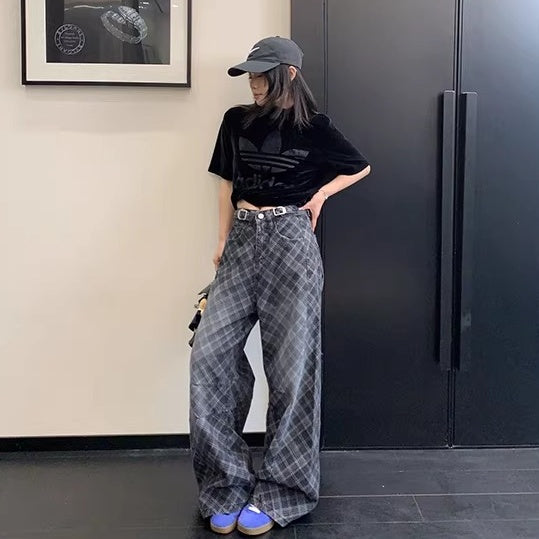 Bias Check Loose Curve Jeans OS2082