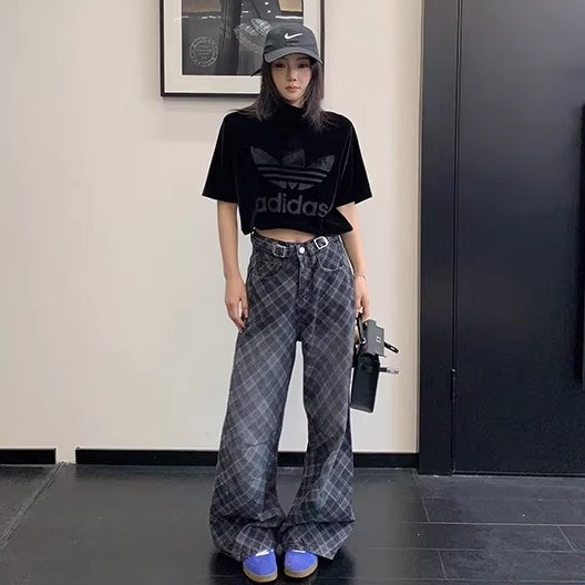 Bias Check Loose Curve Jeans OS2082