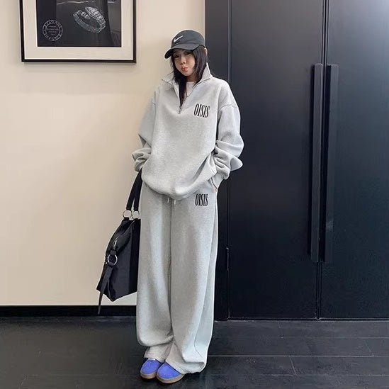 【上下別売り】Logo Embroidery Relaxation Sweat Set-up OS2079