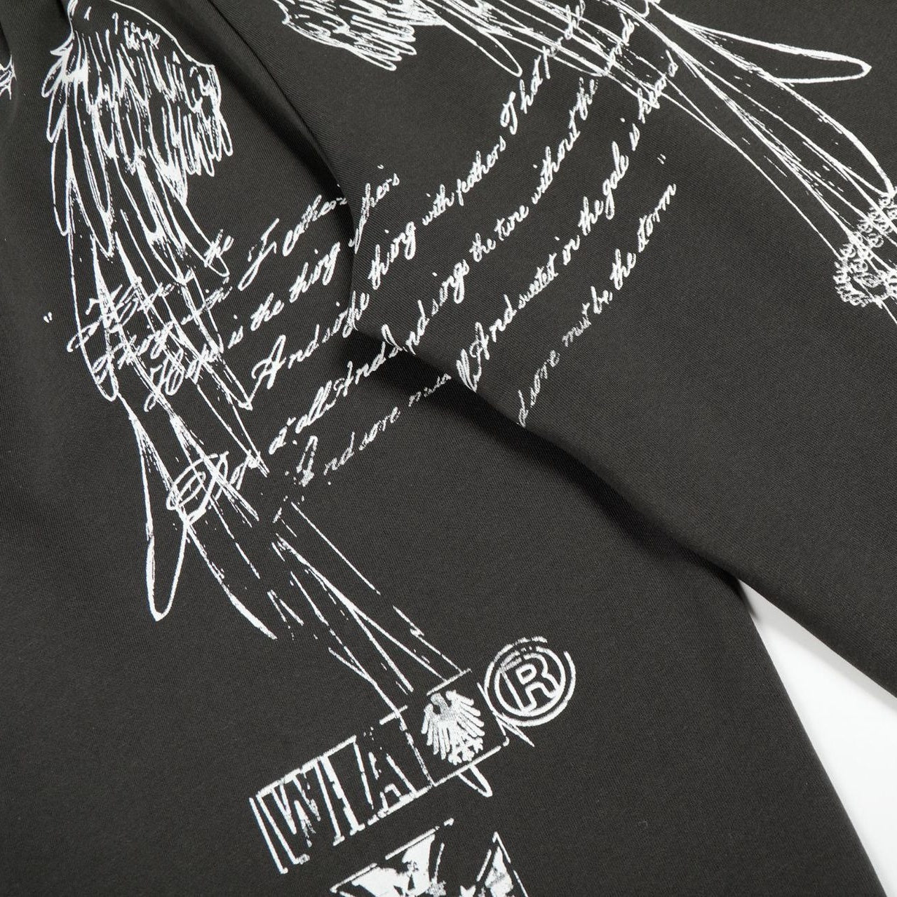 Crack Print Loose Sweat Pants MW10311