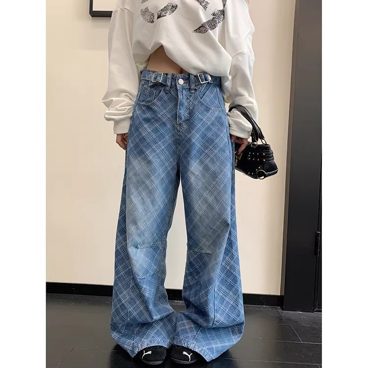 Bias Check Loose Curve Jeans OS2082