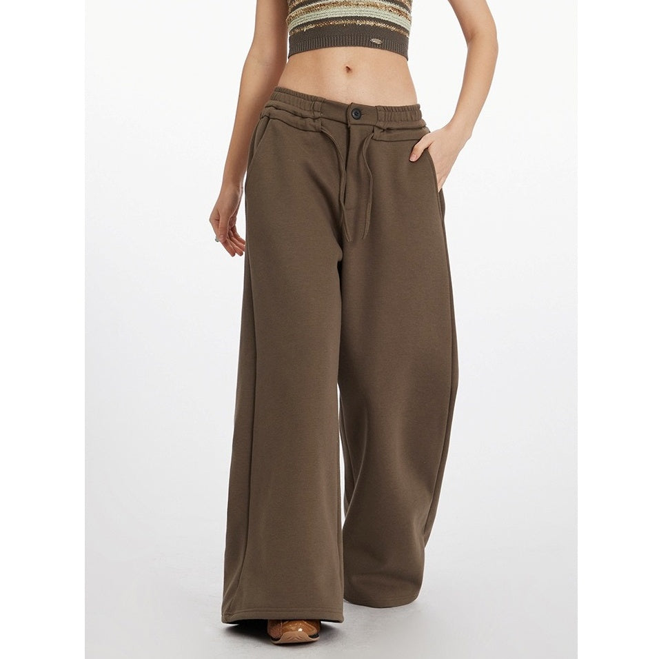 Wide-leg Straight Sweat Pants NR7009