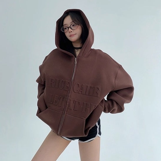 3D Steel Print Hooded Jacket OS2021