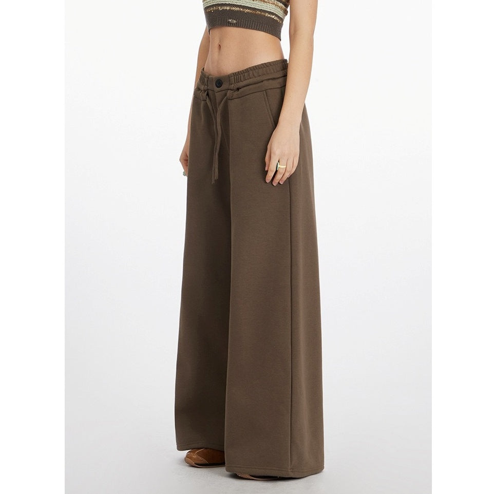 Wide-leg Straight Sweat Pants NR7009