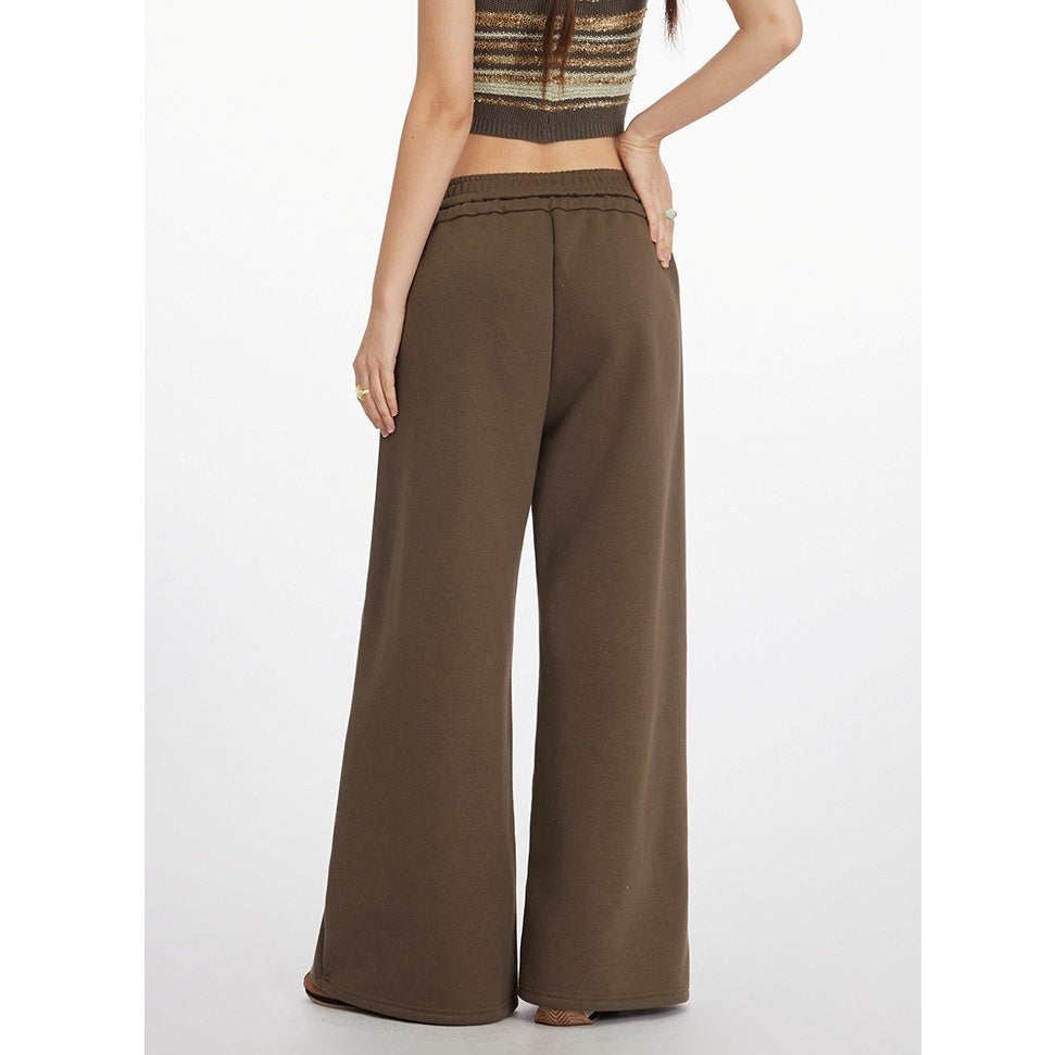 Wide-leg Straight Sweat Pants NR7009