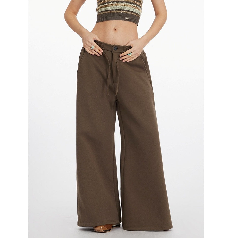 Wide-leg Straight Sweat Pants NR7009