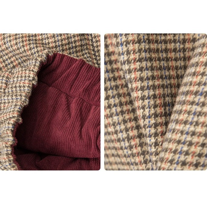 Reversible Contrast Plaid Zip Jacket NR7001