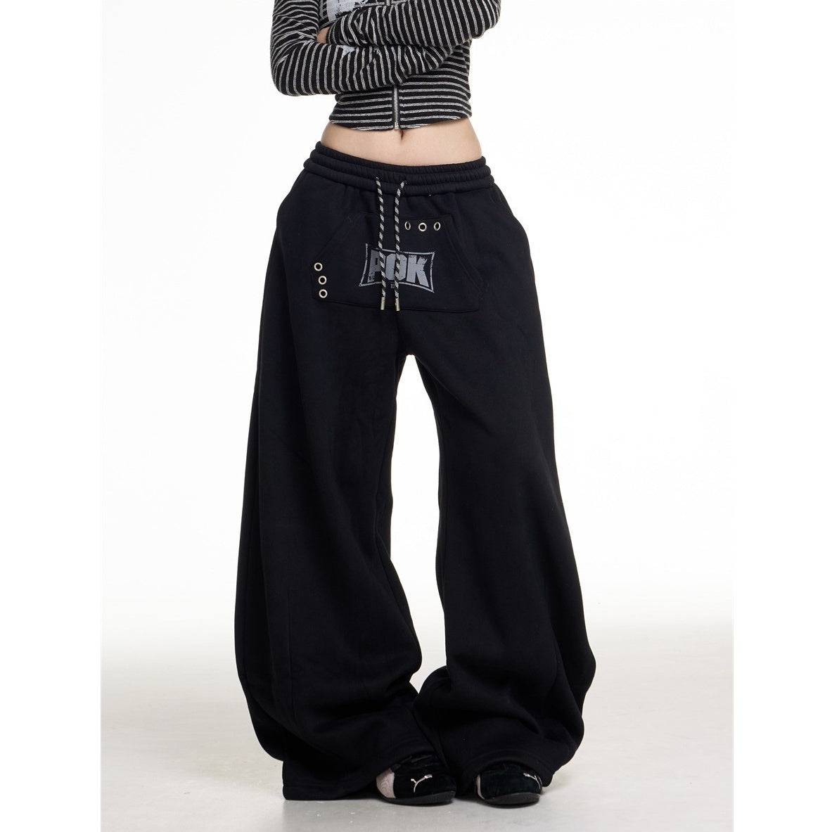 Simple Versatile Fleece Sweat Pants MW10304