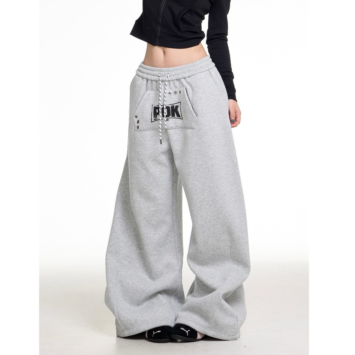 Simple Versatile Fleece Sweat Pants MW10304