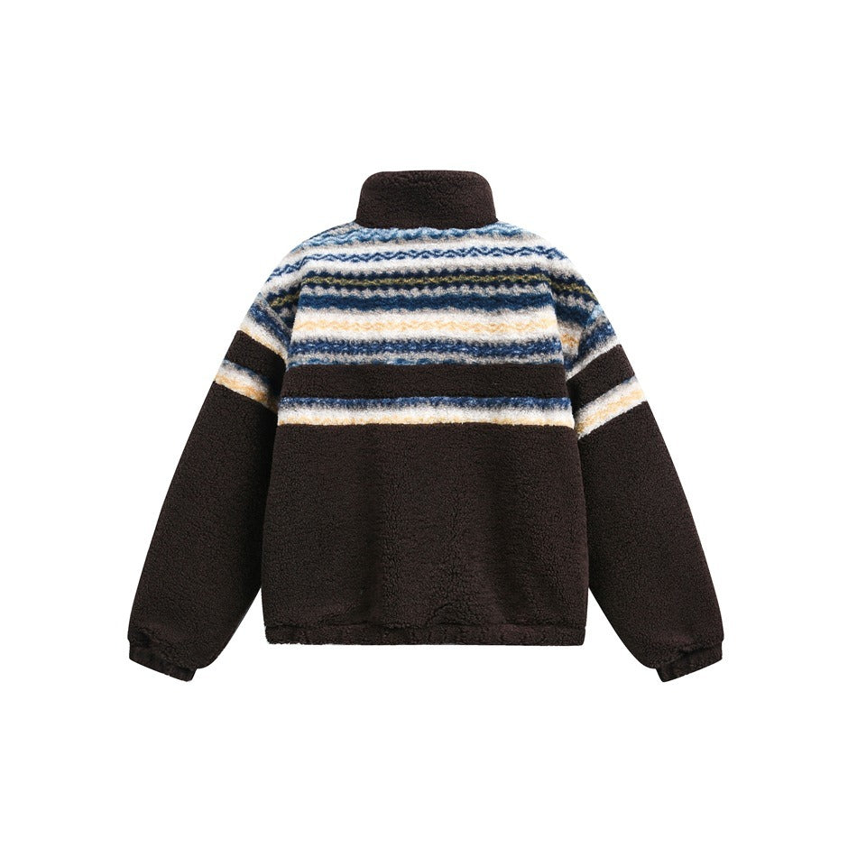 Nordic Pattern Boa Padded Jacket MY32