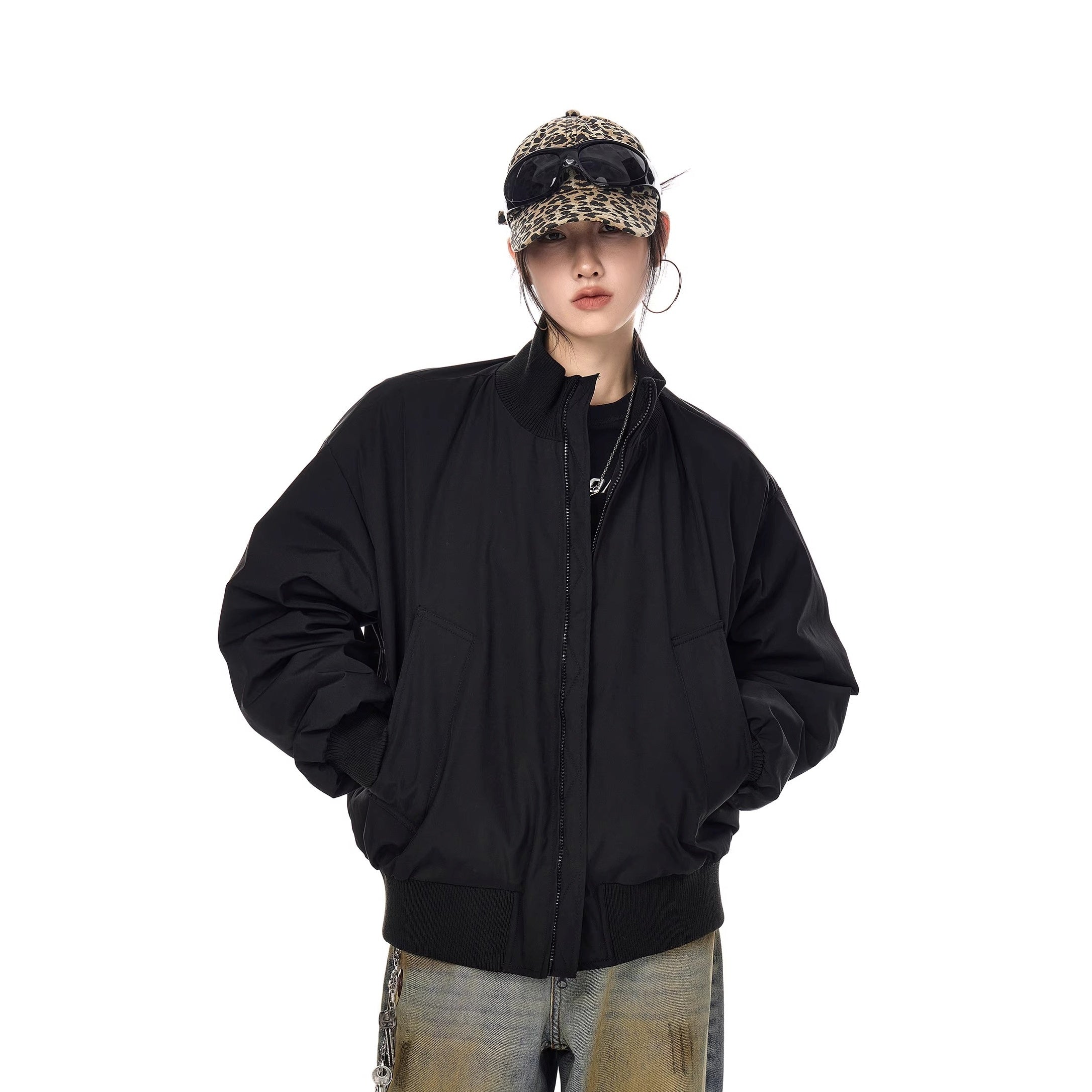 Stand Collar Down Blouson IC9120