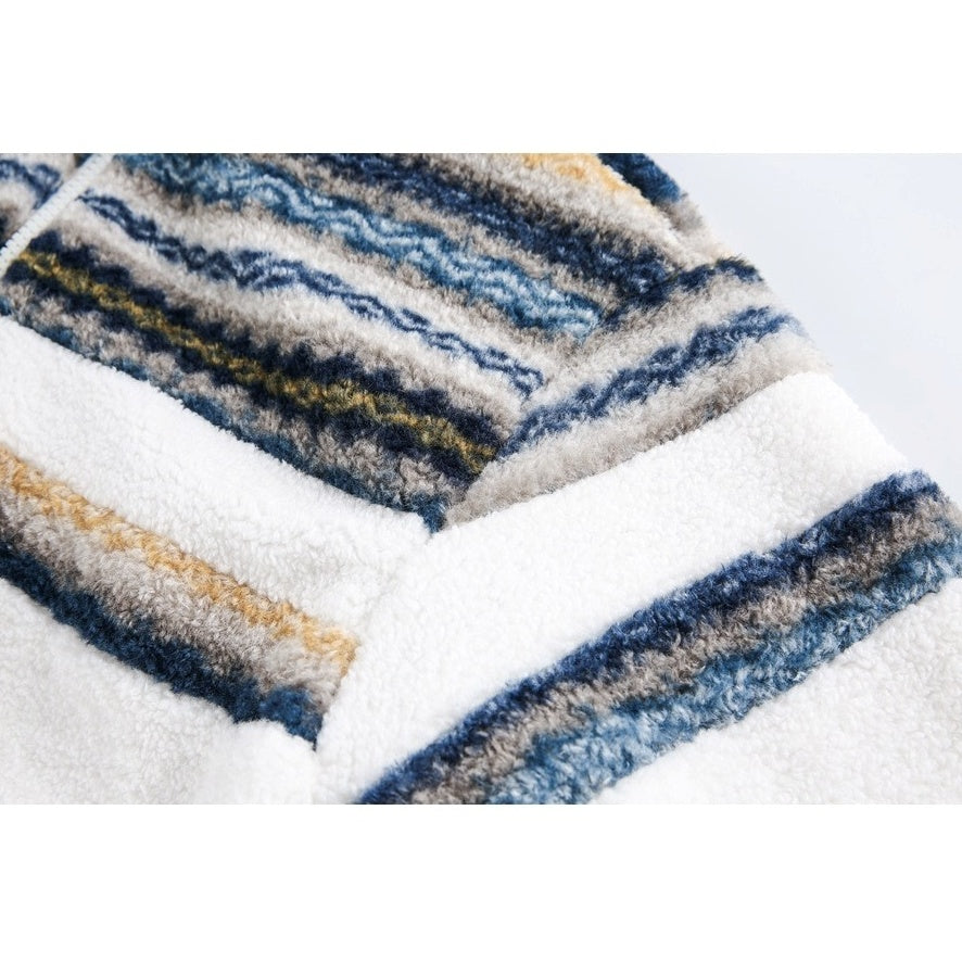 Nordic Pattern Boa Padded Jacket MY32