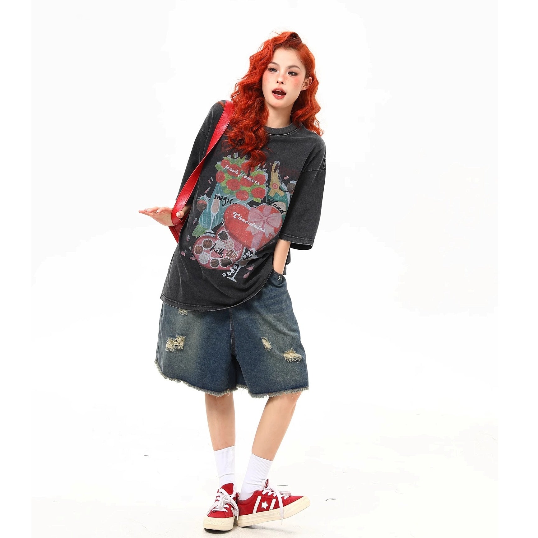 Vintage Wash Old Printed T-Shirt MW10230