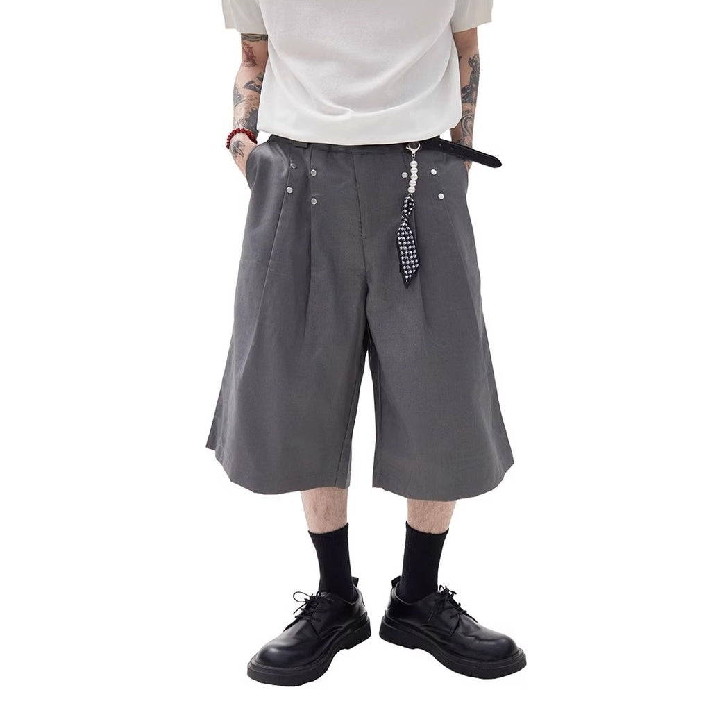Pleated Bermuda Pants MW10213