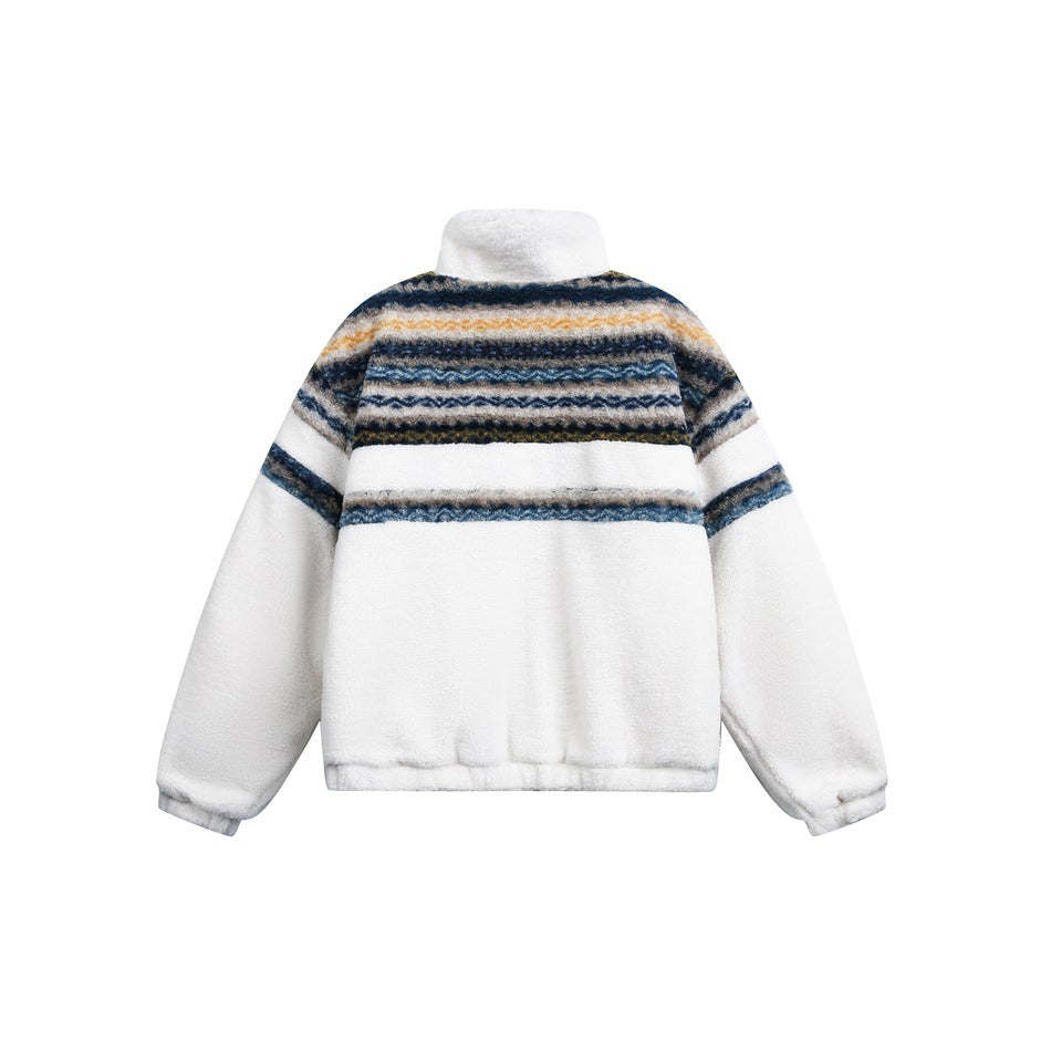 Nordic Pattern Boa Padded Jacket MY32