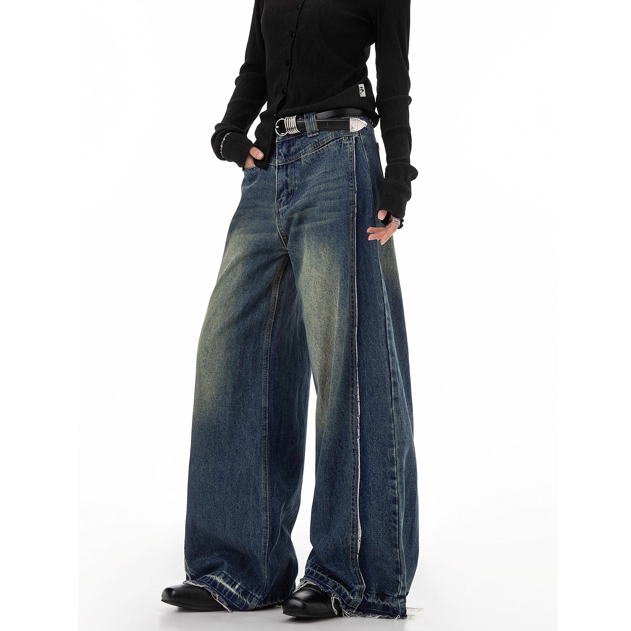 Vintage Damage Wide Buggy Jeans IC9114