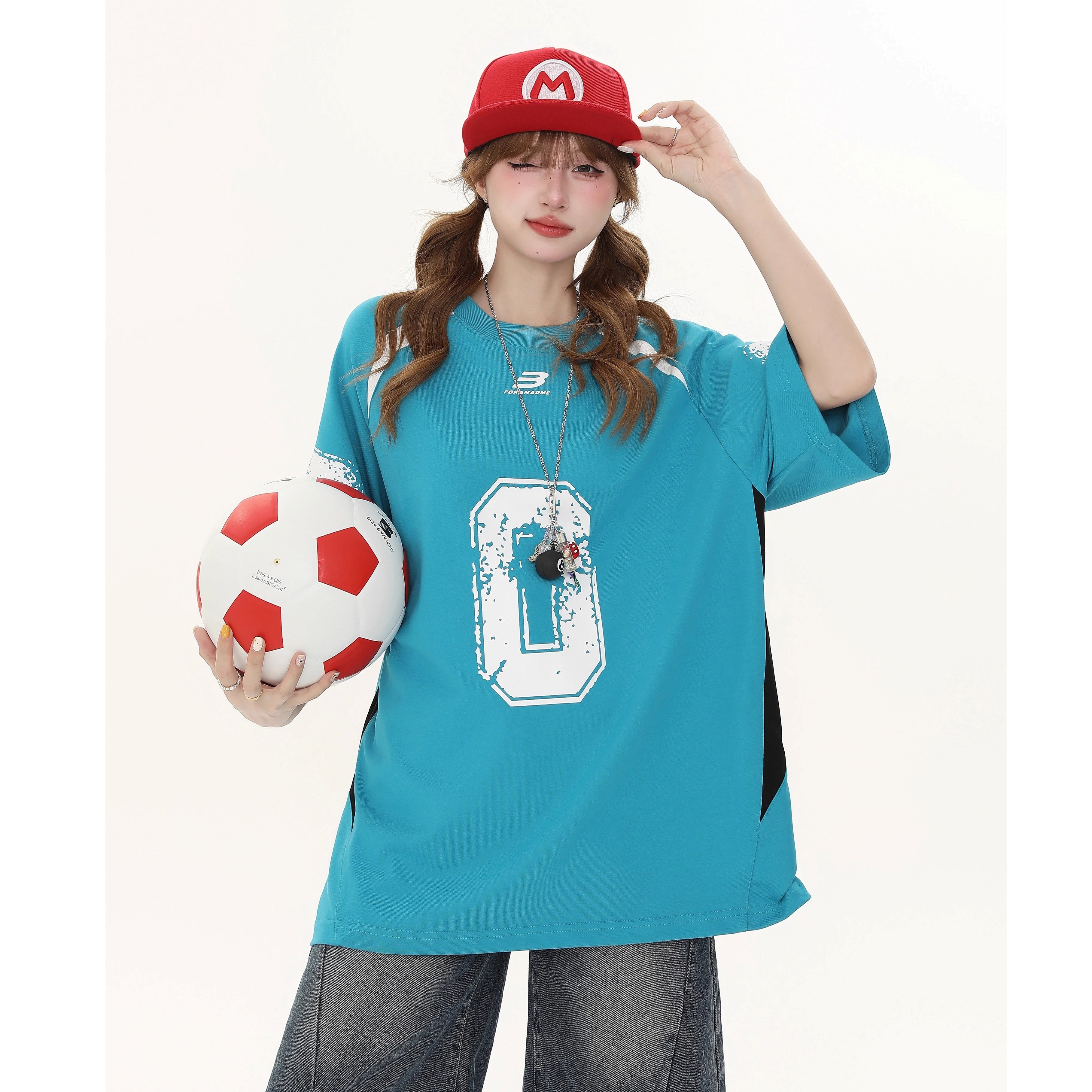 Retro Digital Print Sports T-shirt MW10235