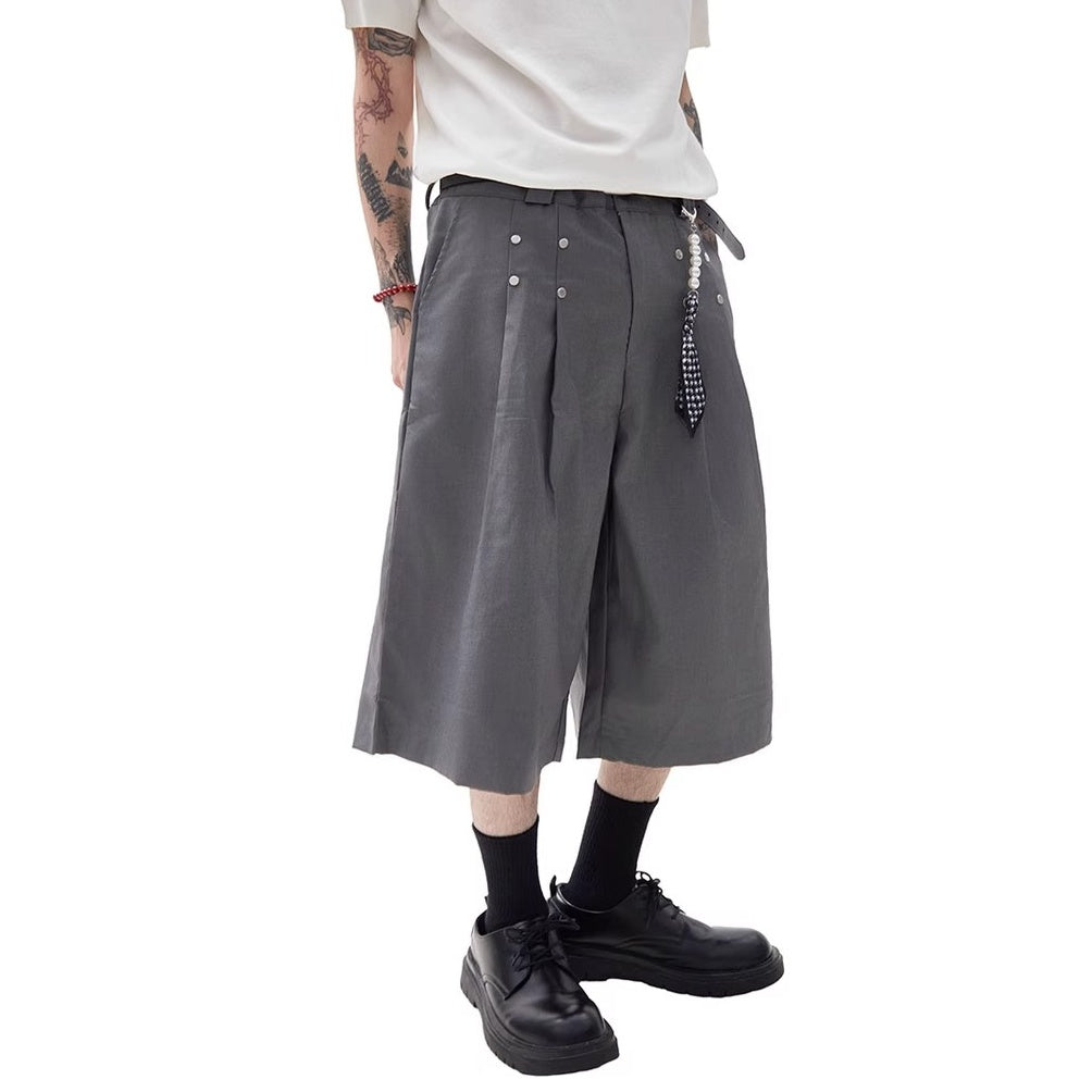 Pleated Bermuda Pants MW10213